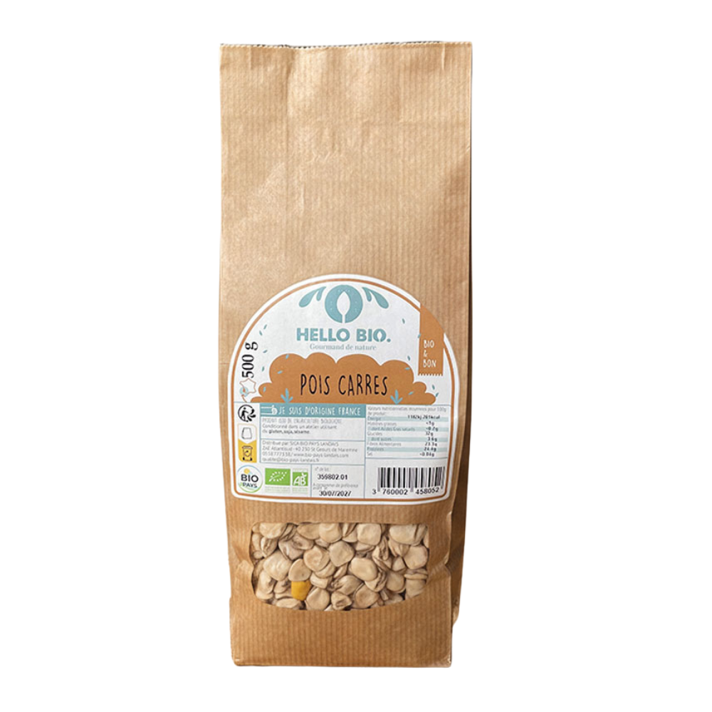 Pois carrés bio