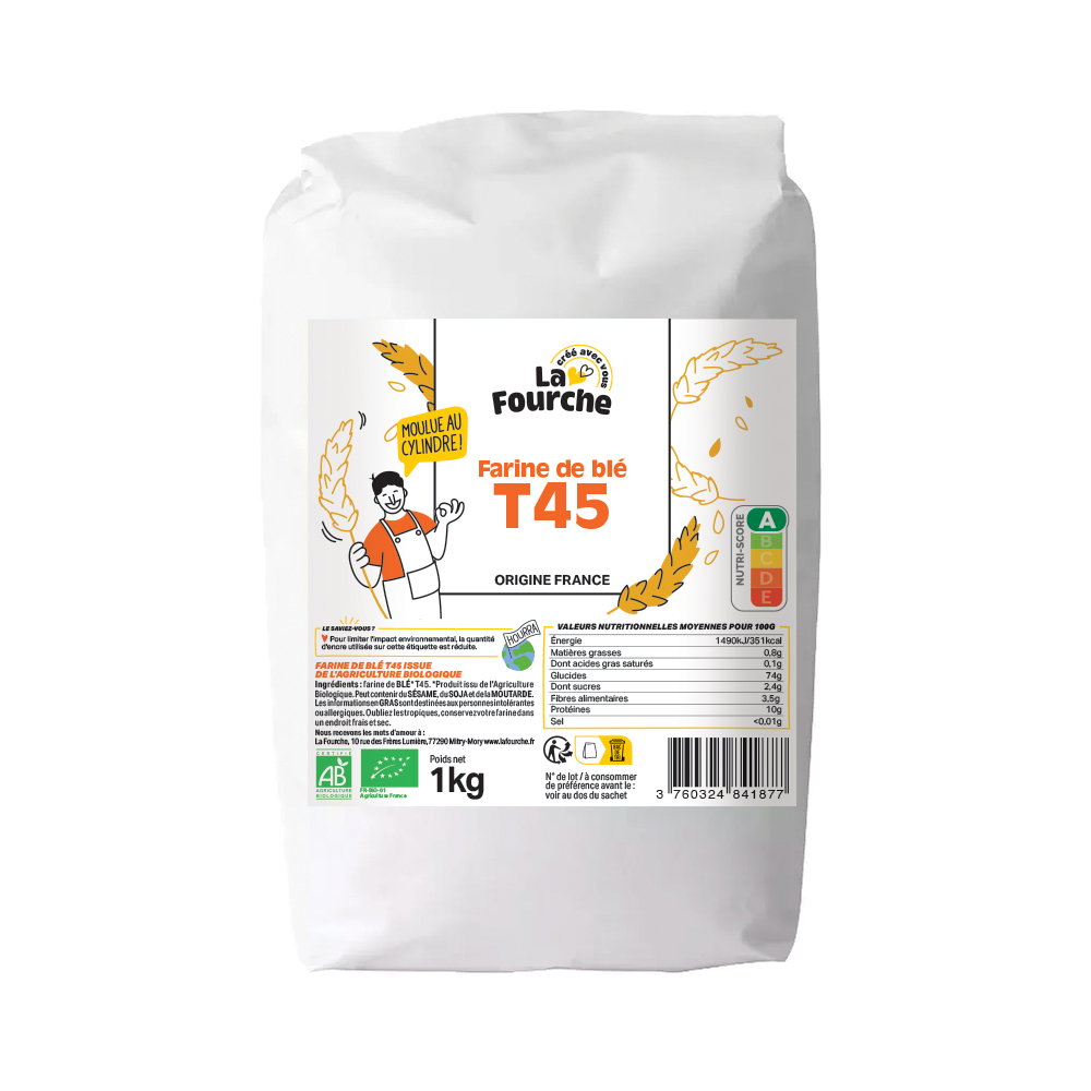 Farine de blé T45 bio