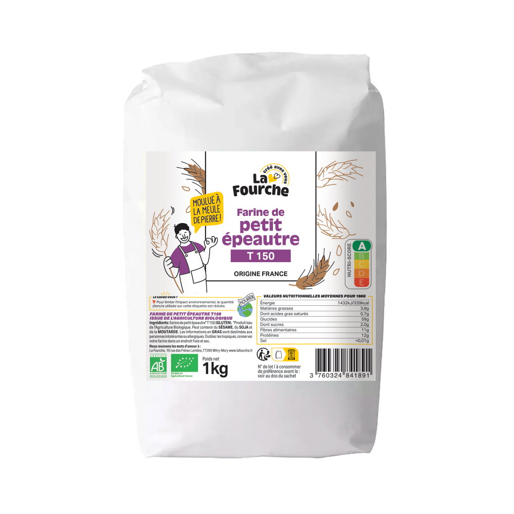 Farine de petit épeautre T150 bio