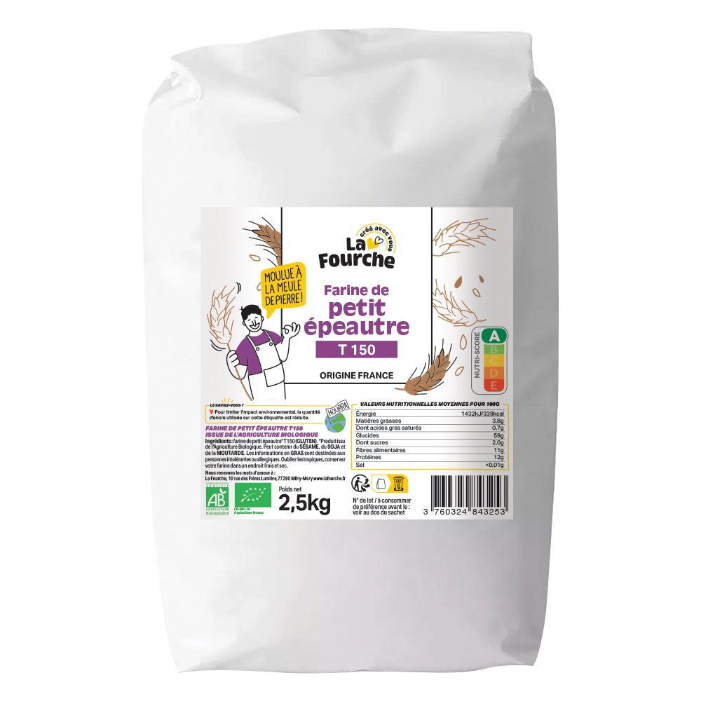 Farine de petit épeautre T150 bio