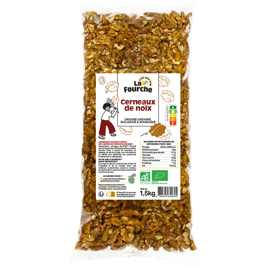 Cerneaux de noix bio