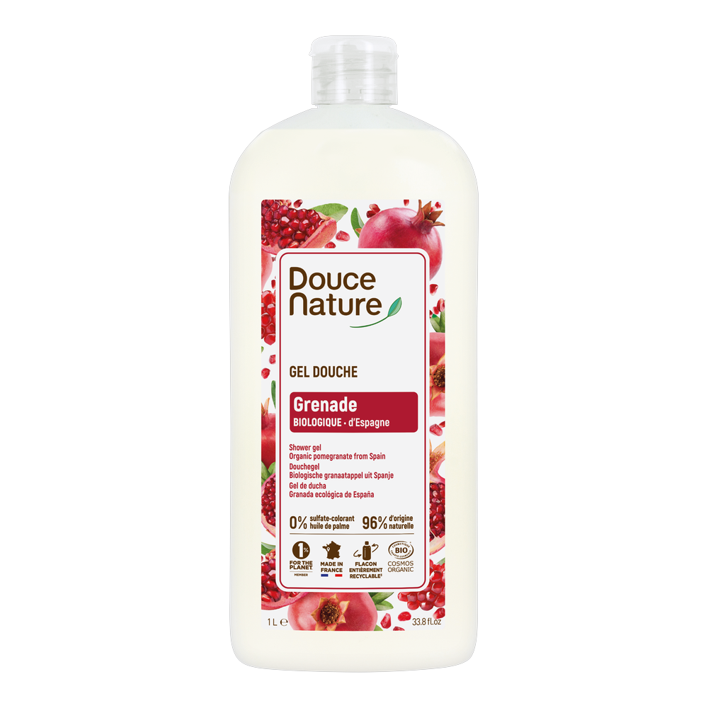 Gel douche grenade certifié Cosmos Organic