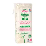 Carrés de coton non-blanchis bio x 60