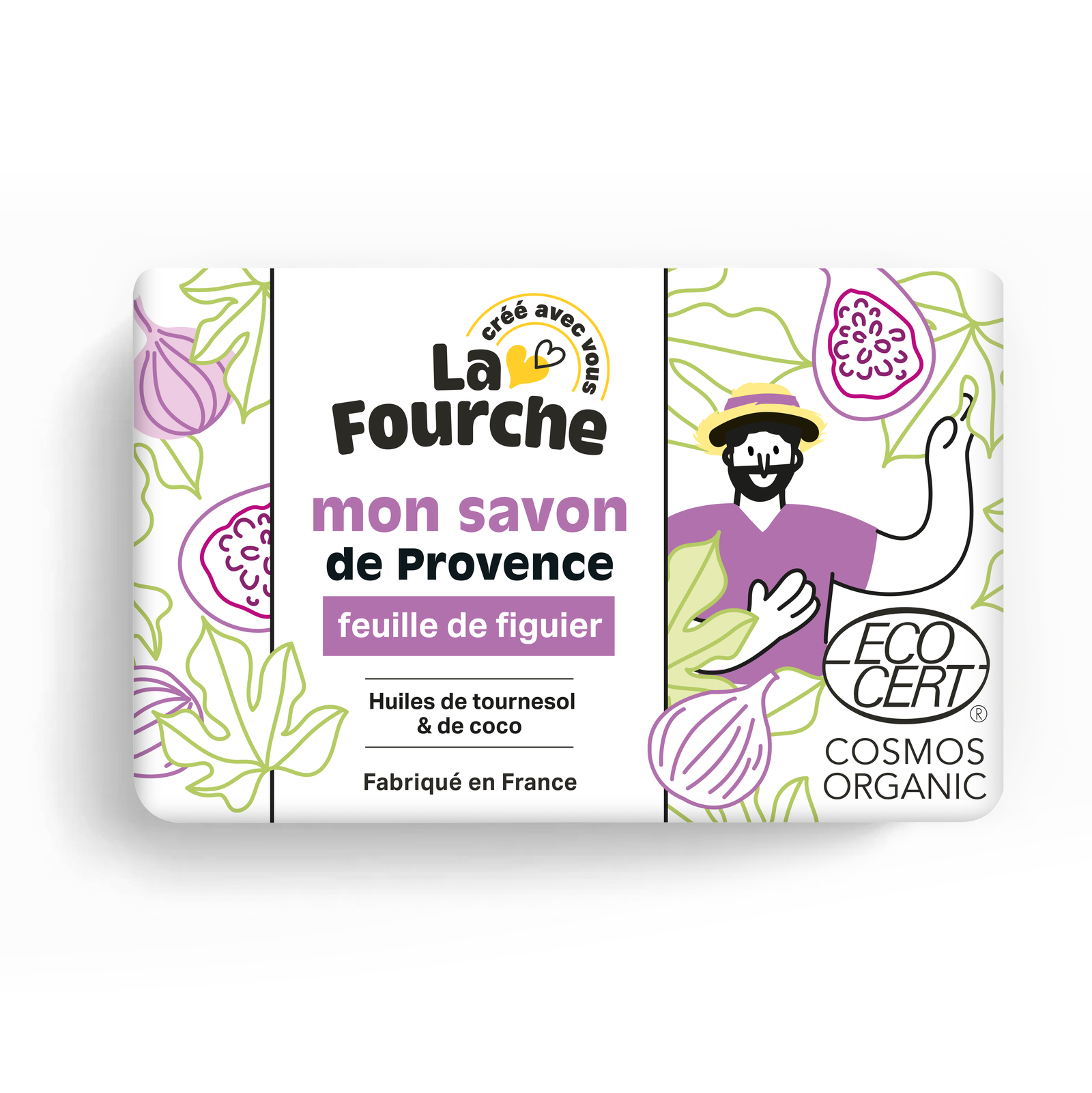 Savon de Provence feuille de figuier certifié Cosmos Organic