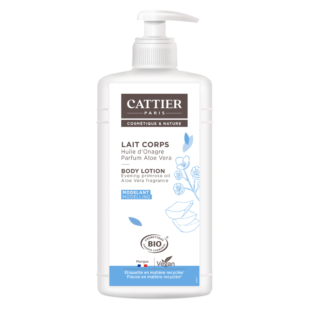 Lait corps modelant huile d'onagre parfum aloe vera