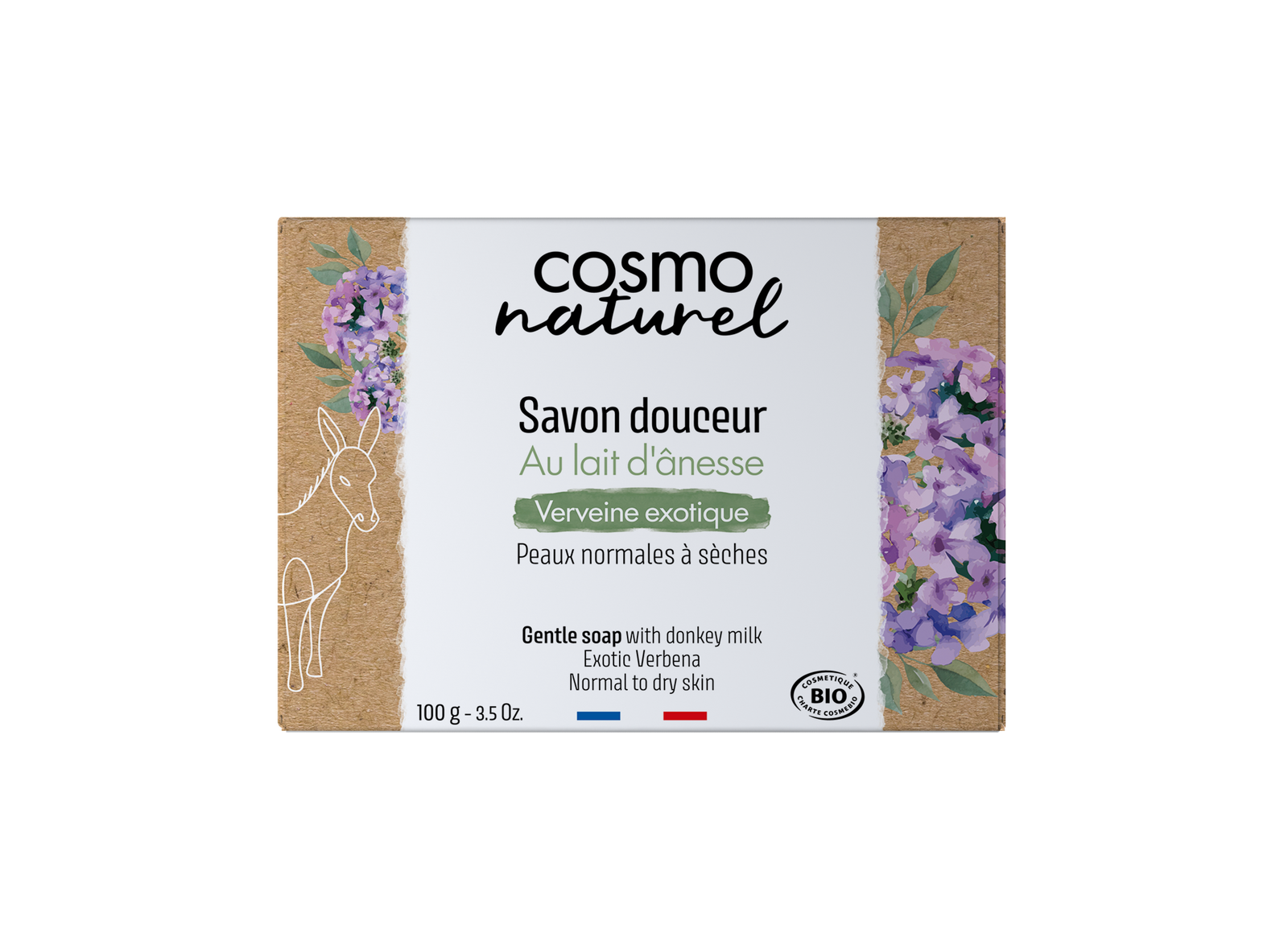 Savon au lait d’ânesse et à la verveine