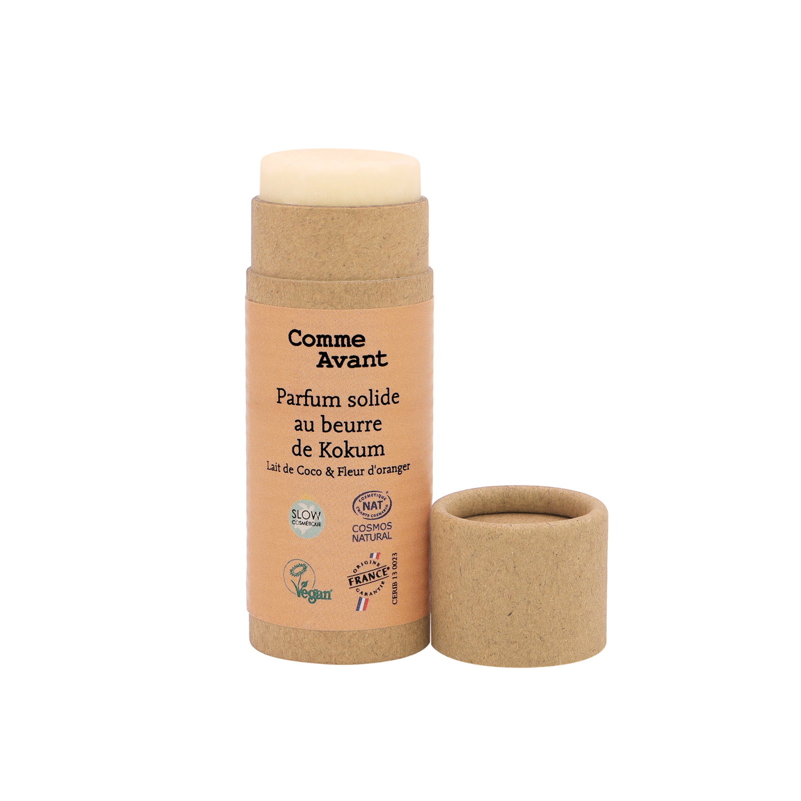Parfum solide au beurre de kokum - lait de coco fleur d'oranger