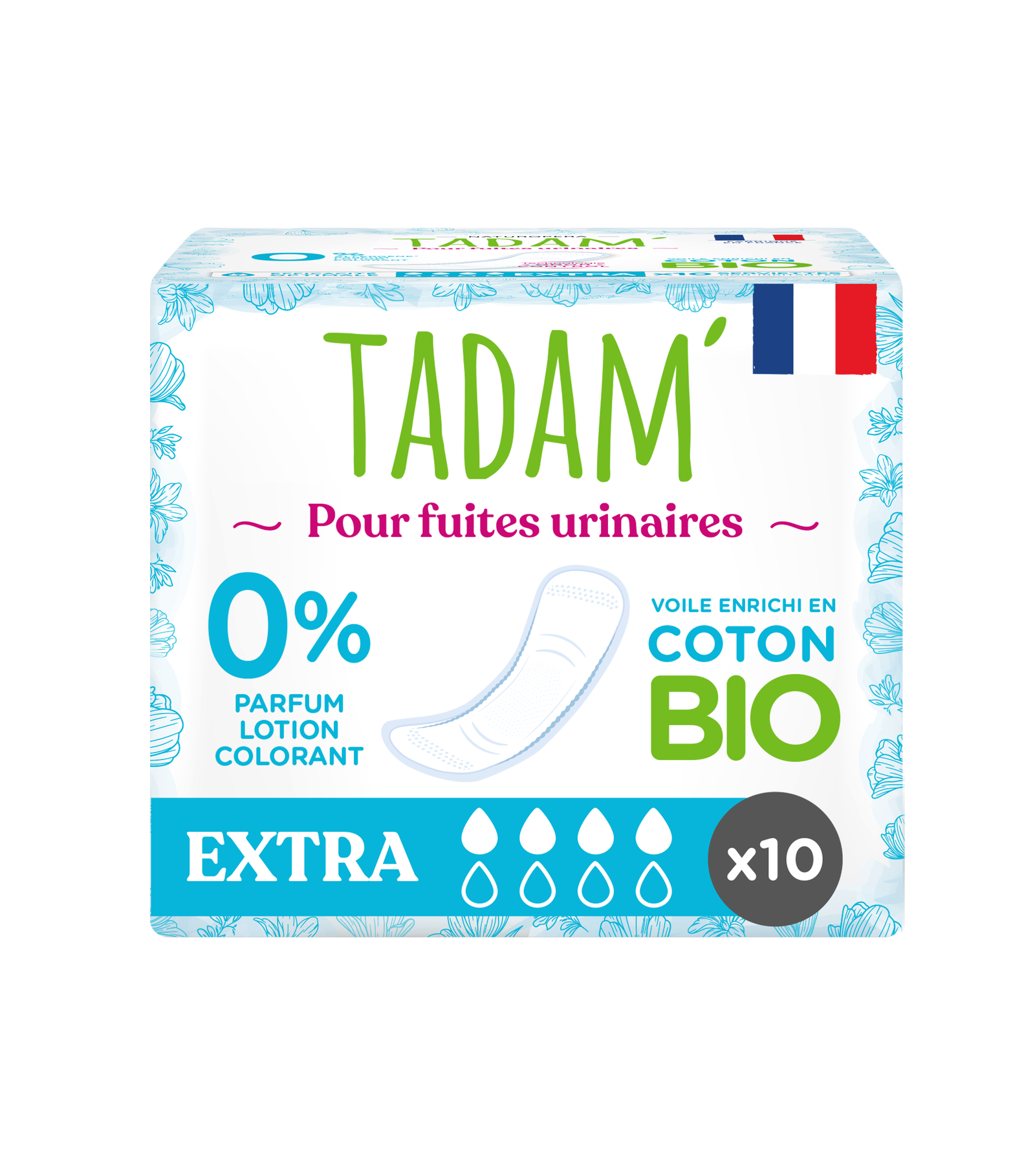 Serviettes extra fuites urinaires x 10