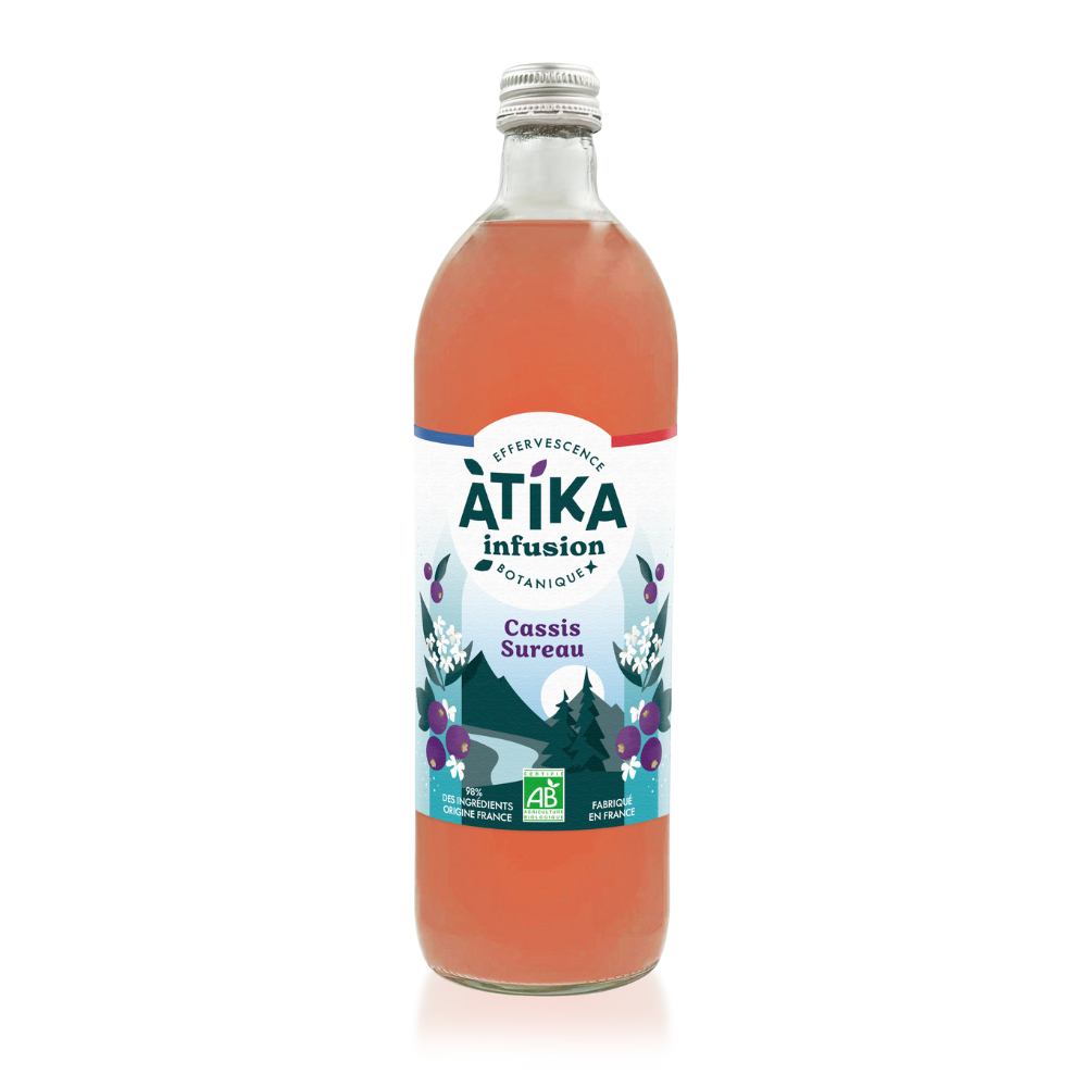 Infusion cassis sureau pétillante bio