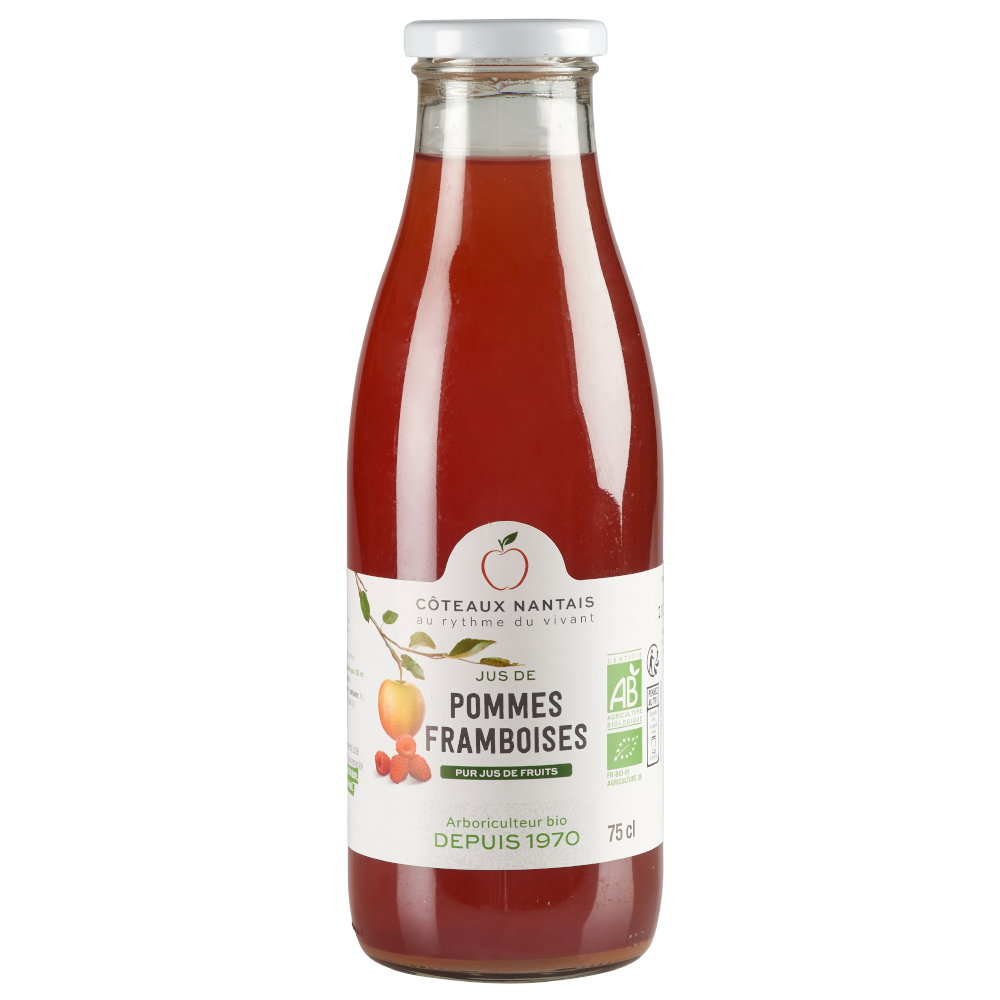 Jus pomme framboise bio
