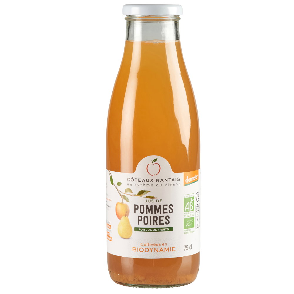 Jus de pommes poires Demeter bio