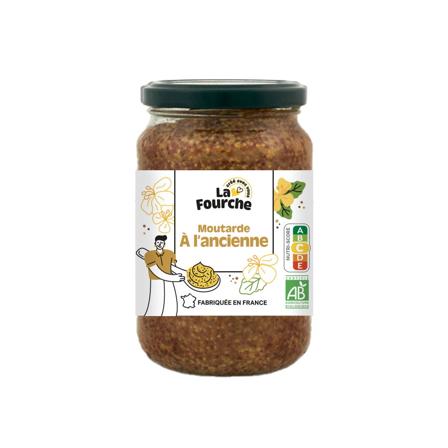 Moutarde à l'ancienne bio - 340g