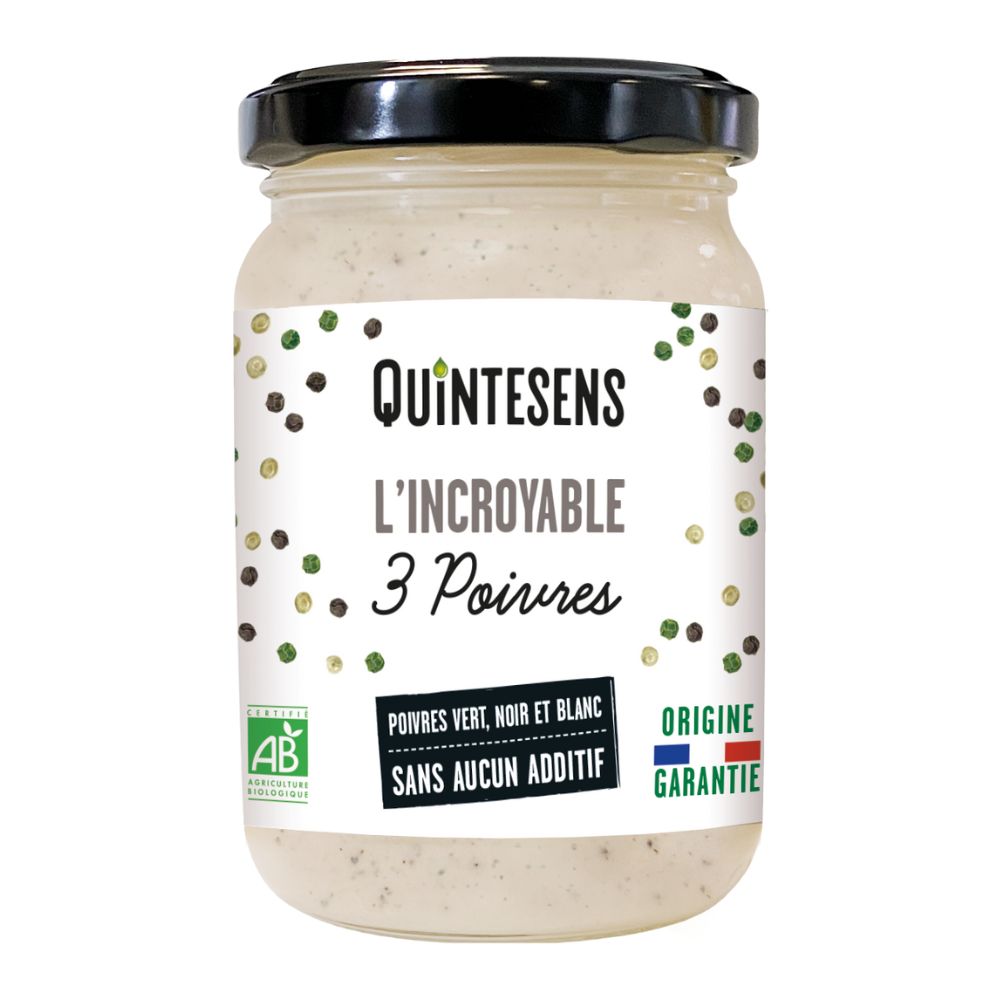 L'incroyable sauce au poivre bio - 180g