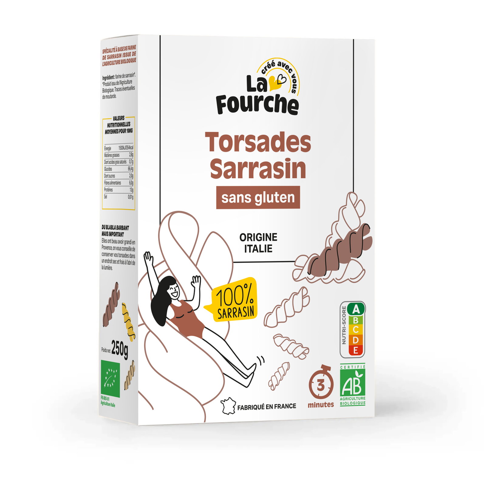 Torsades au sarrasin bio