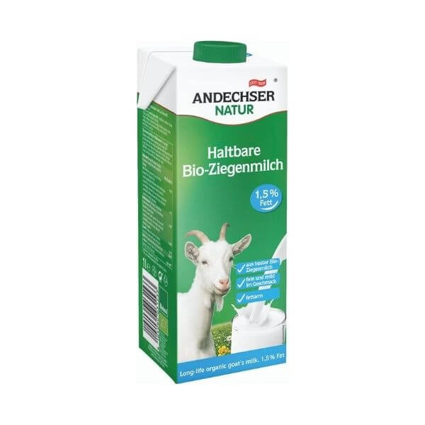 Lait de chèvre demi-écrémé bio