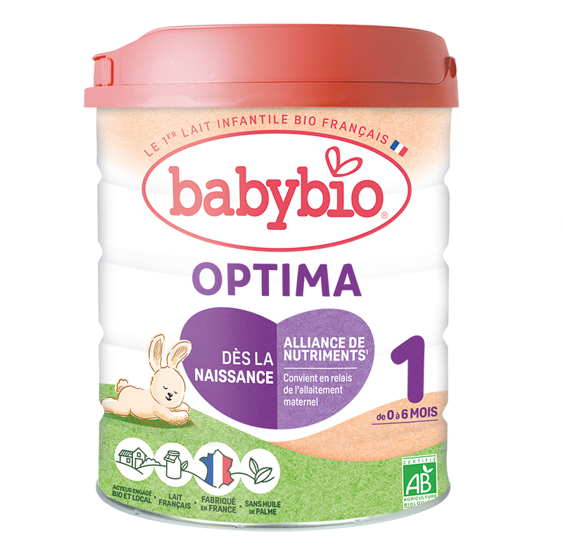 Lait nourrisson relais Optima 1 bio (dès la naissance jusqu'à 6 mois)