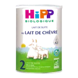 Lait infantile de chèvre - 2ème âge (6 à 10 mois) bio
