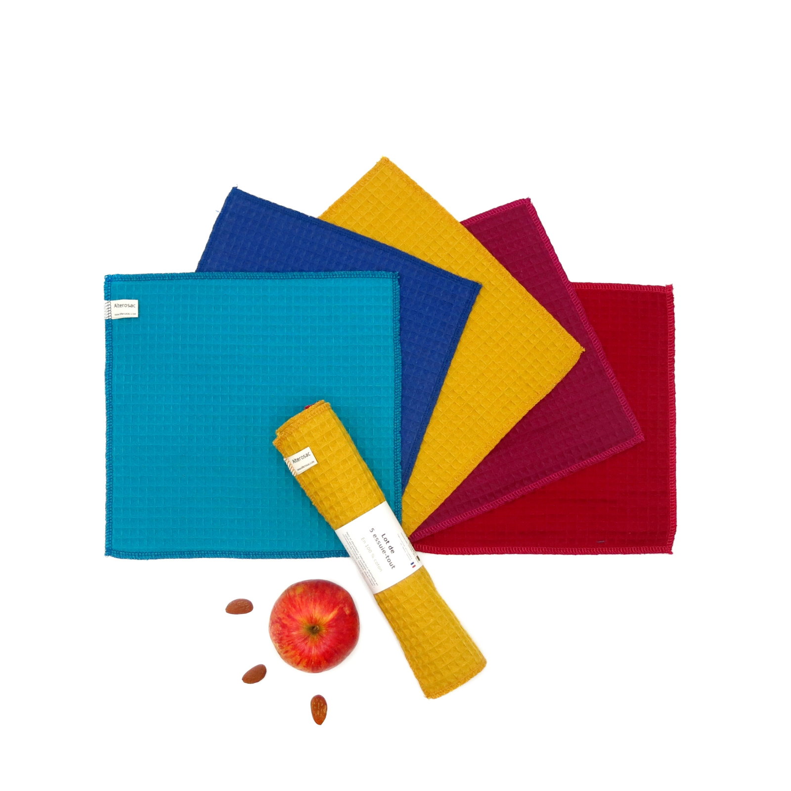 Essuie-tout réemployable - lot de 5 essuie-tout
