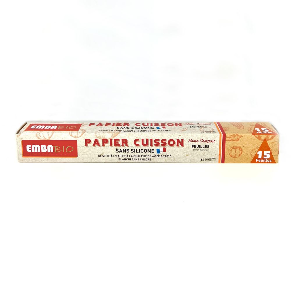 Papier cuisson compatible home compost - feuilles x 15