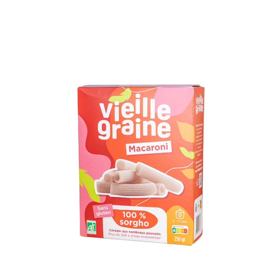 Macaroni de sorgho bio