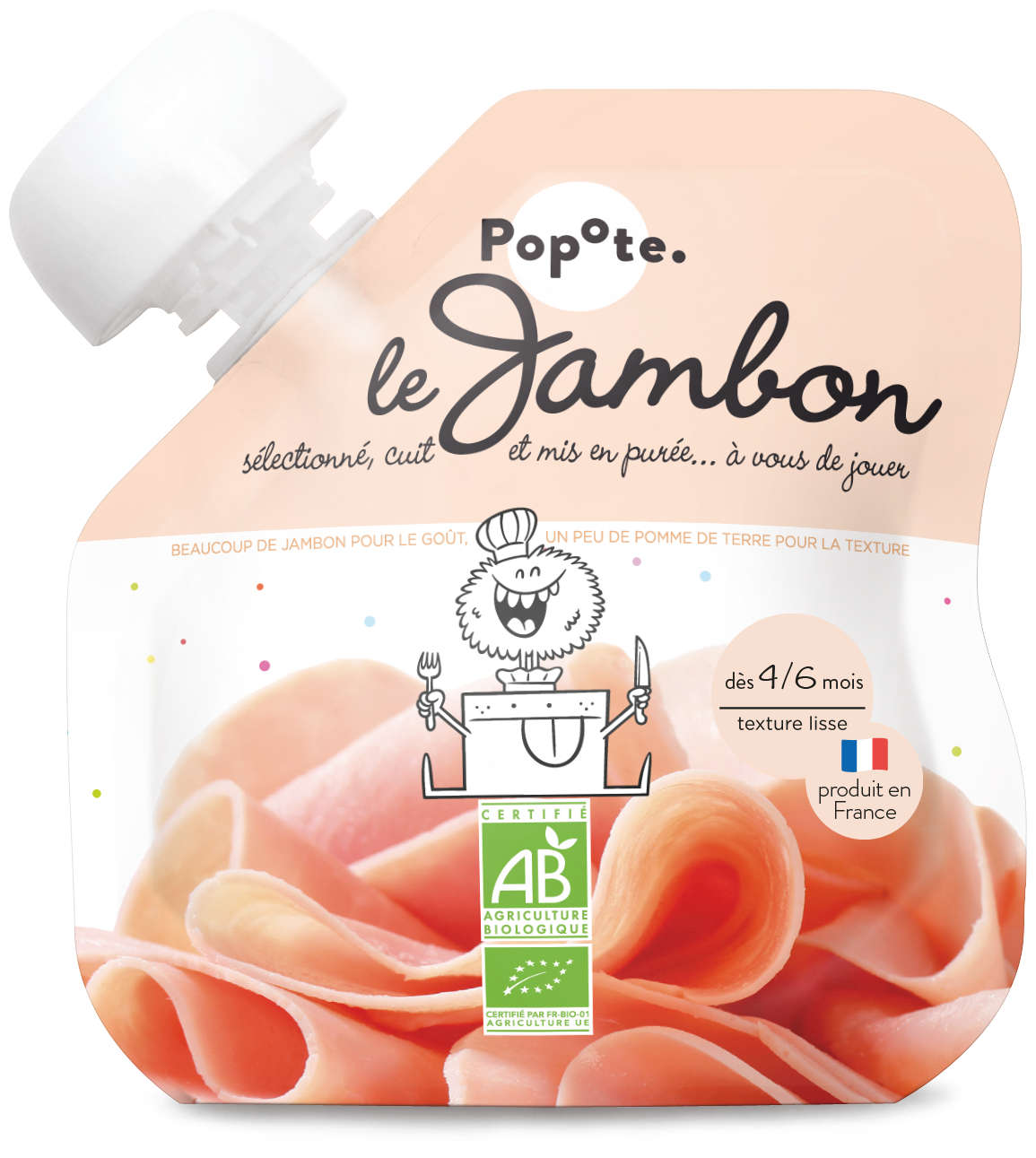 Gourde jambon bio (dès 6 mois)