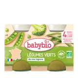 Petits pots légumes verts bio (dès 4 mois) - 2x130g