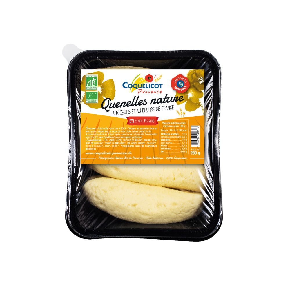 Quenelles nature bio