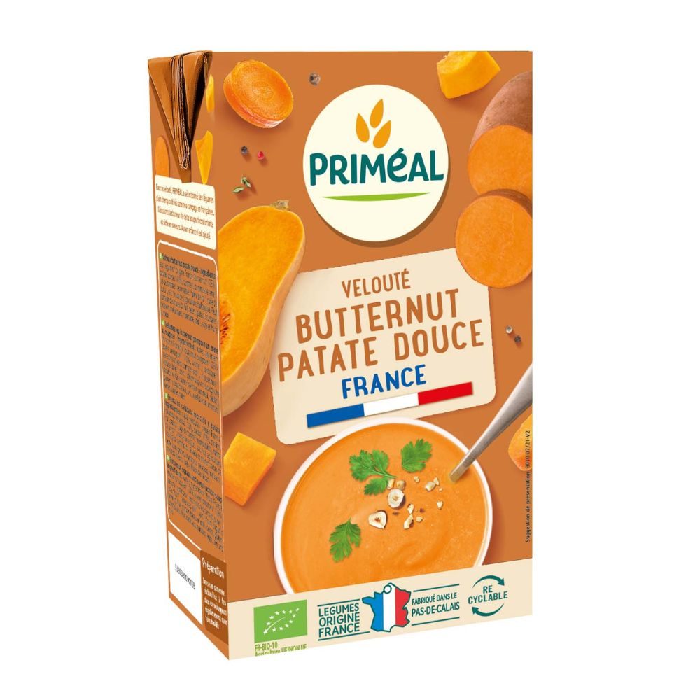 Velouté butternut patate douce bio