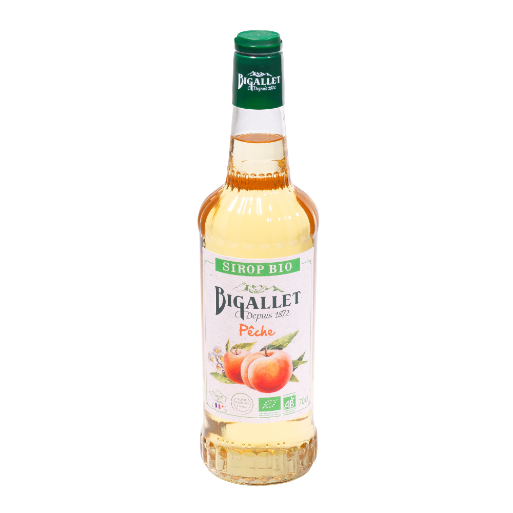 Sirop de pêche bio