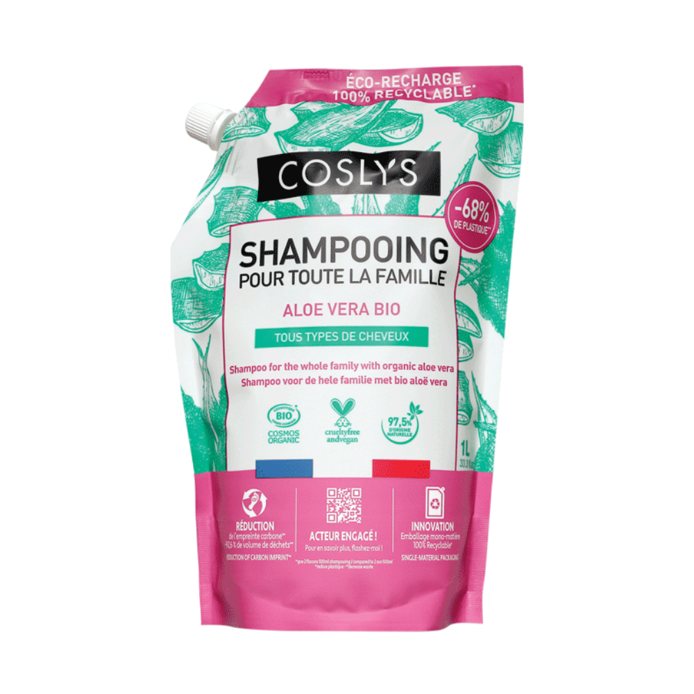 Doypack shampoing famille aloe vera