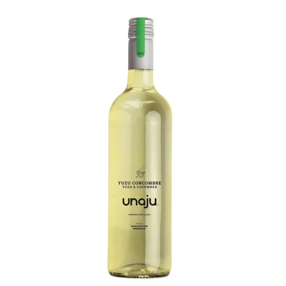 Boisson pétillante yuzu concombre bio