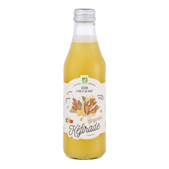 Kéfir Gingembre Bio Artisanal Naturellement Pétillant KEFIRADE