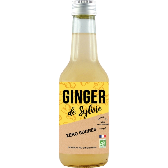 Ginger Beer Zéro Sucres Pétillante Bio GINGER DE SYLVIE