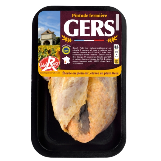 Pintade IGP Fermière Gers Label Rouge Élevée en Plein Air GERS