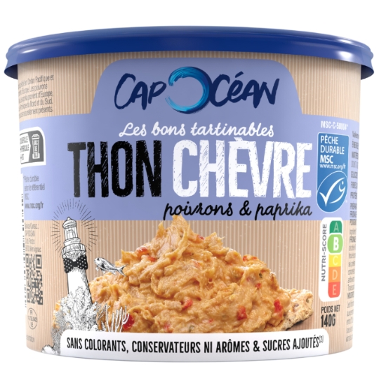 Tartinable de Thon Chèvre, Poivrons & Paprika CAP OCEAN