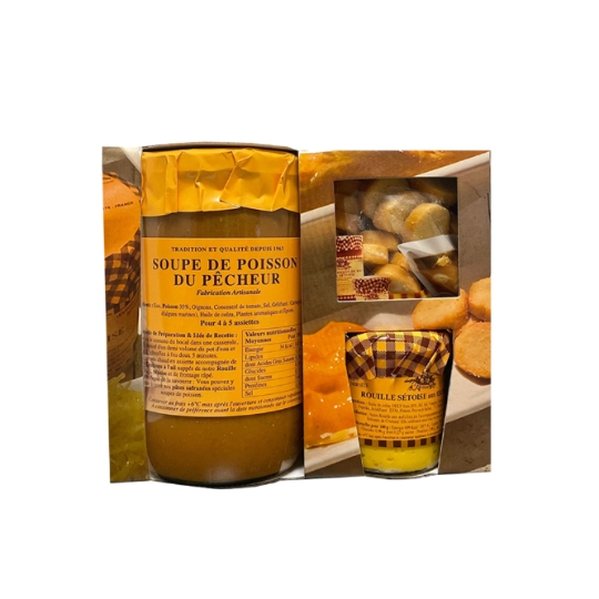 Soupe de Poisson du Pêcheur avec Rouille Sétoise et Croûtons AZAIS POLITO