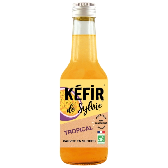 Kéfir Tropical Bio Pétillant Pauvre en Sucres KEFIR DE SYLVIE
