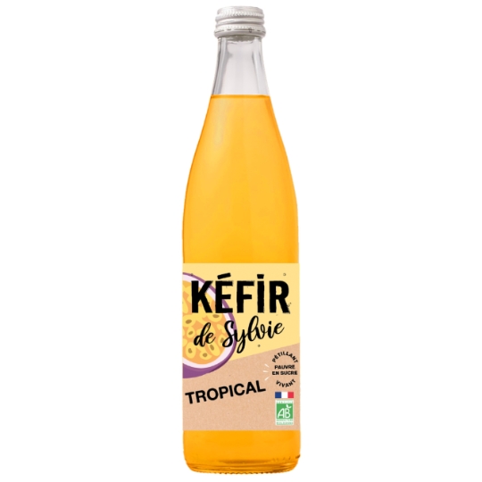 Kéfir Tropical Bio Pétillant Pauvre en Sucre Vivant KEFIR DE SYLVIE