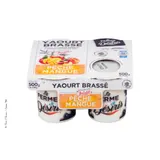 Yaourt Brassé Pêche Mangue au Lait Entier LA FERME DESIRIS