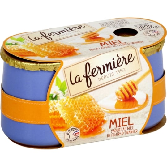 Yaourts Miel Fleurs D'oranger LA FERMIERE