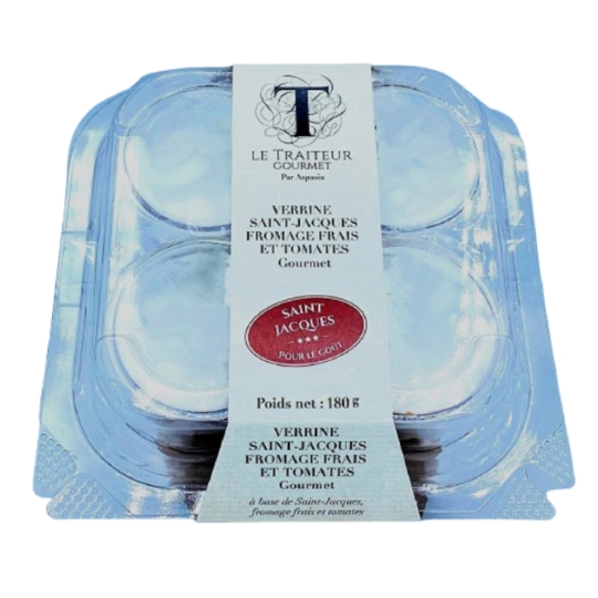 Verrine Saint-Jacques Fromage Frais et Tomates Gourmet LE TRAITEUR GOURMET