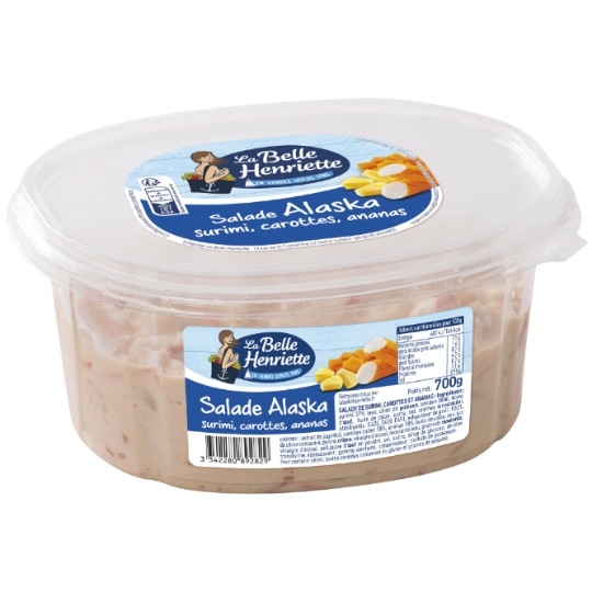 Salade Alaska Surimi Carottes Ananas LA BELLE HENRIETTE