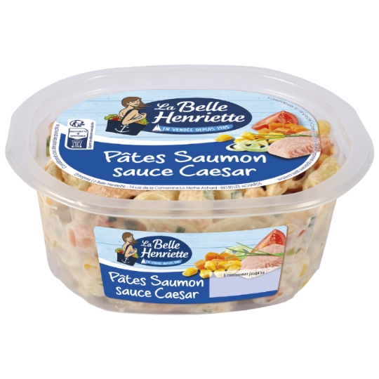 Salade de Pâtes Saumon Sauce Caesar LA BELLE HENRIETTE