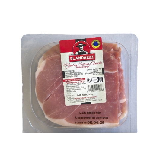 Jambon Serrano Tranché EL ANDALUZ