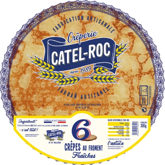 Crêpe au Froment Fraîche Fabrication Artisanale CATEL-ROC