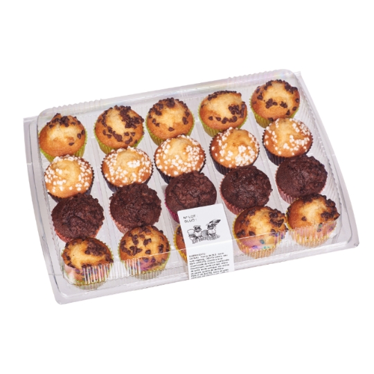 Mini-Muffins Panachés au Perle de Sucre, au Pépites de Chocolat, Tout Chocolat LES ECUREUILS DU LANGUEDOC