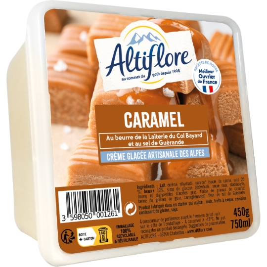 Crème Glacée Caramel au Beurre et au Sel de Guérande ALTIFLORE