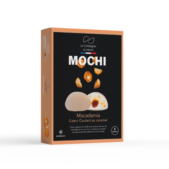 Mochi Glacé Macadamia Coeur Coulant au Caramel LA COMPAGNIE DU MOCHI