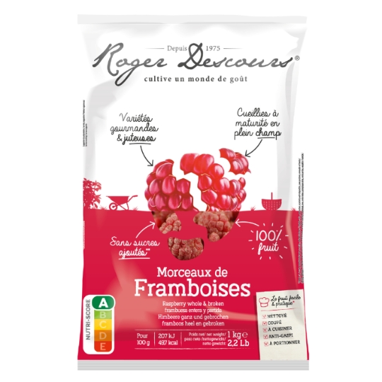 Framboise Morceaux sans Sucres Ajoutés ROGER DESCOURS