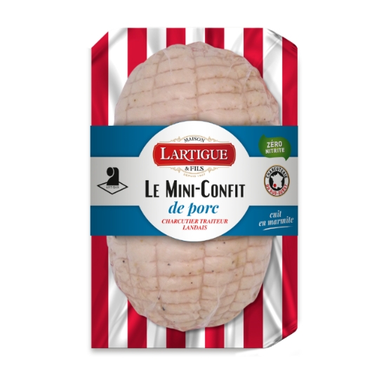 Confit de Porc Landais Cuit en Marmite Zéro Nitrite LARTIGUE & FILS